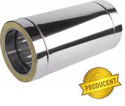 PROMOCJA! RURA IZOLOWANA Kwasoodporna FI 180/250 0,5MB Komin Producent