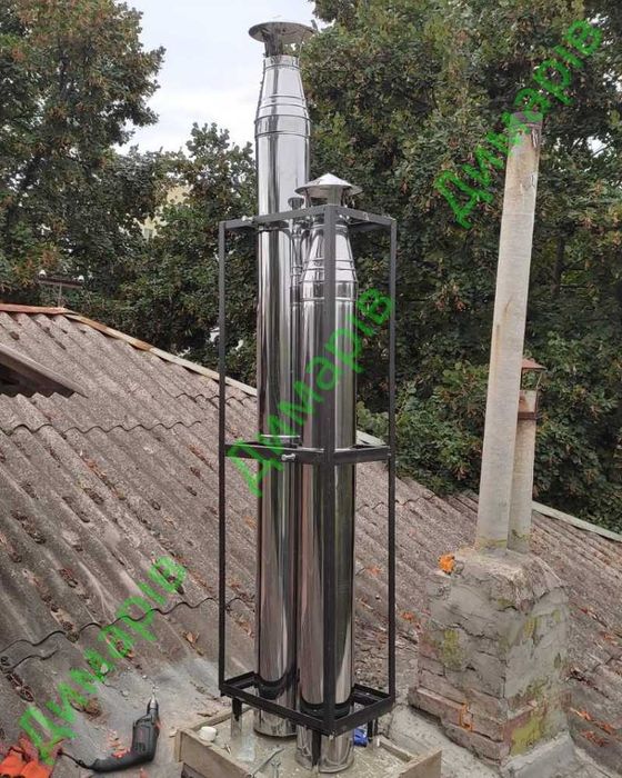 Двостінний димохід сендвіч / для газових і твердопаливних котлів / Піч