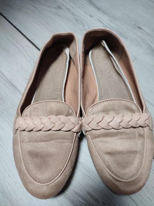 Mokasyny damskie rozmiar 37 beż