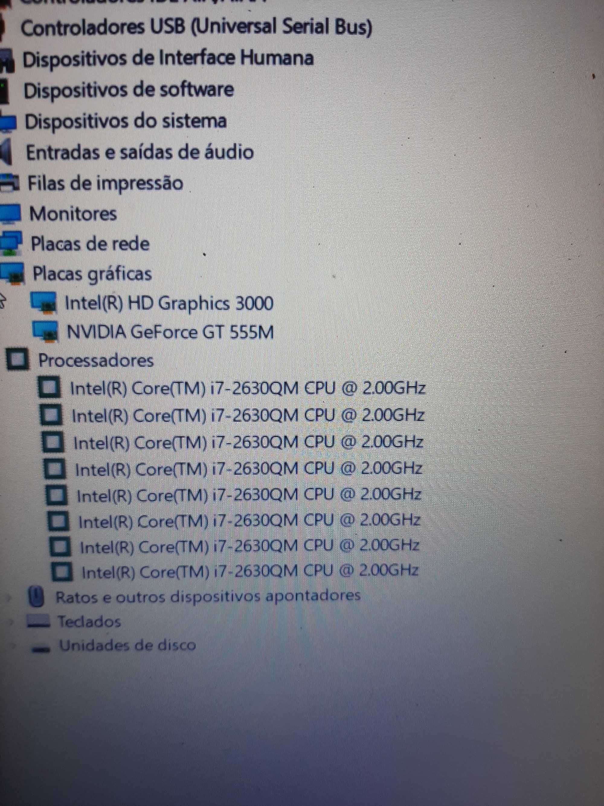 Portátil i7  asus n55sf  com carregador