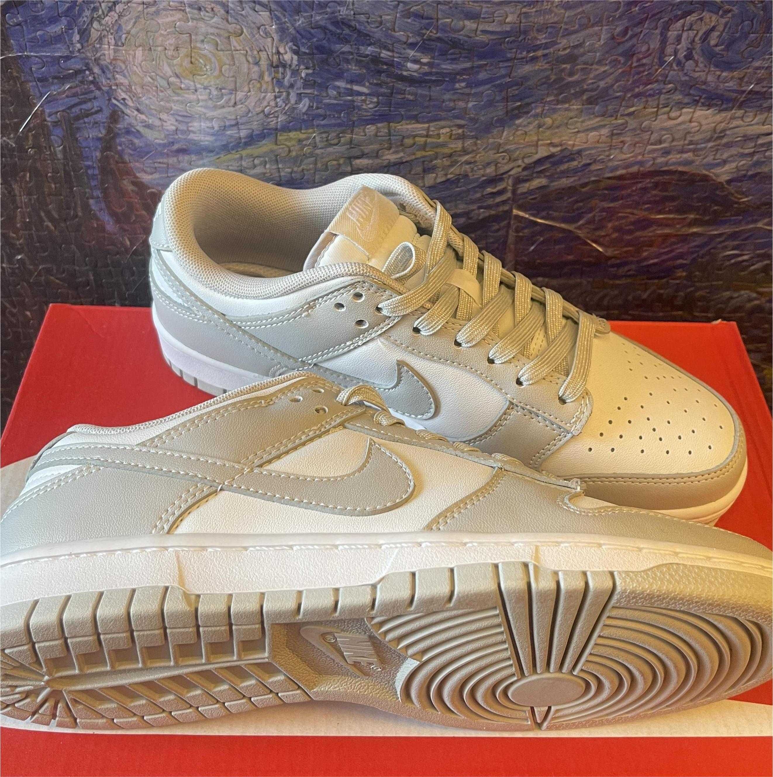 Tênis feminino retrô NikeDunk Low cinza fosco