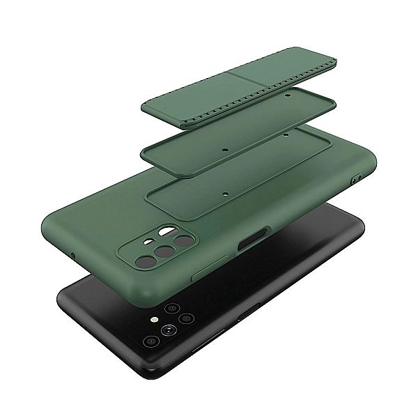 Wozinsky Kickstand Case elastyczne silikonowe etui z podstawką Samsung