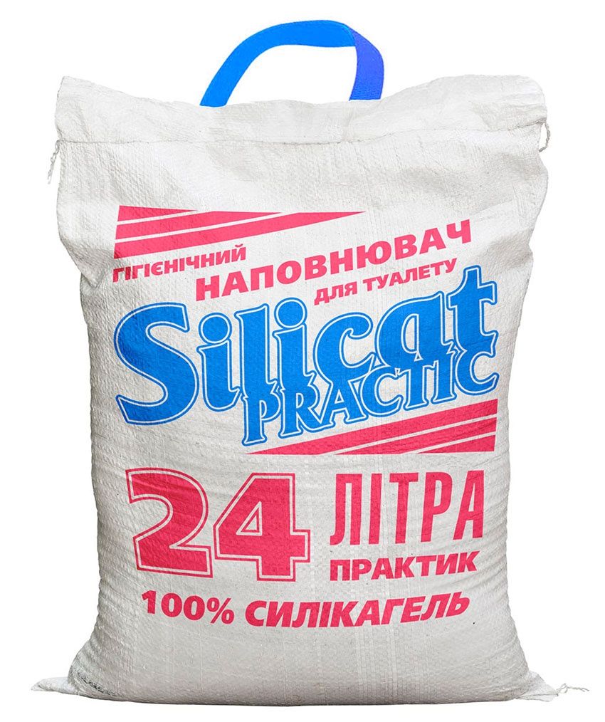 Наповнювач для котячого туалету Silicat Practic 24л