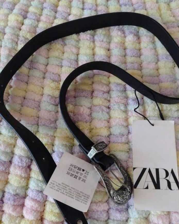 ZARA/ Bogato zdobiony pasek z Madrytu, Pas, NOWY