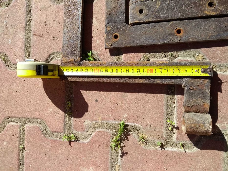 Zawias stalowy ciężki do drzwi garażowych, stodół, bram