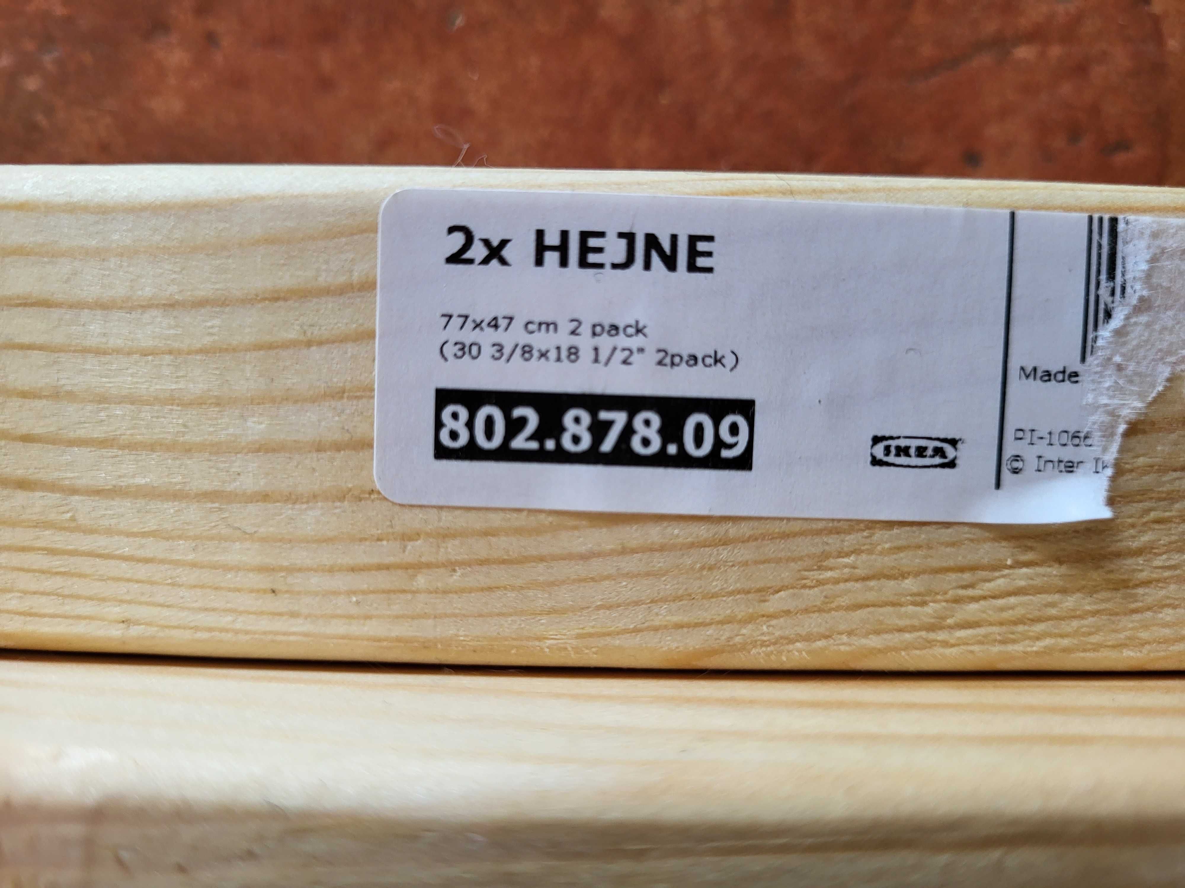 Dwie nowe półki HEJNE IKEA - 77x47