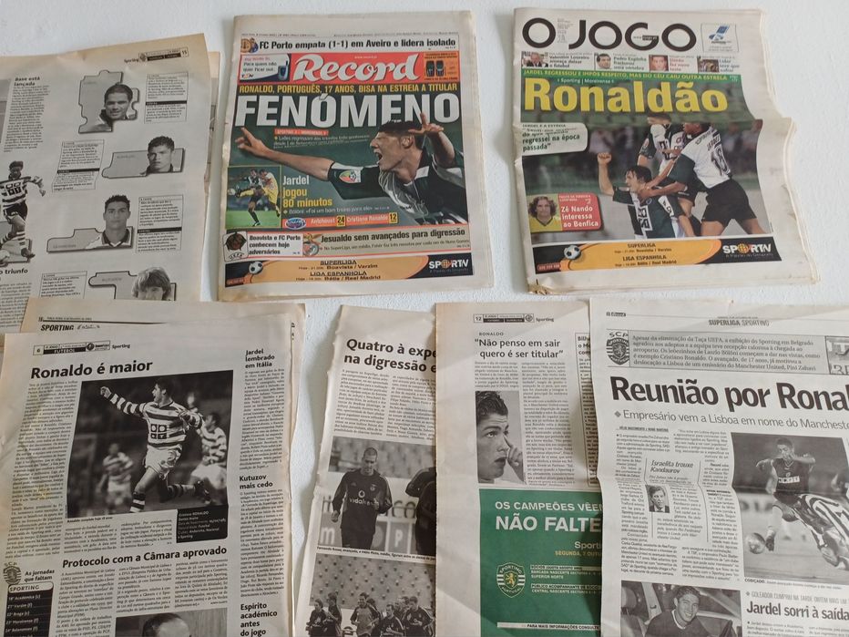 Primeiras notícias sobre Cristiano Ronaldo