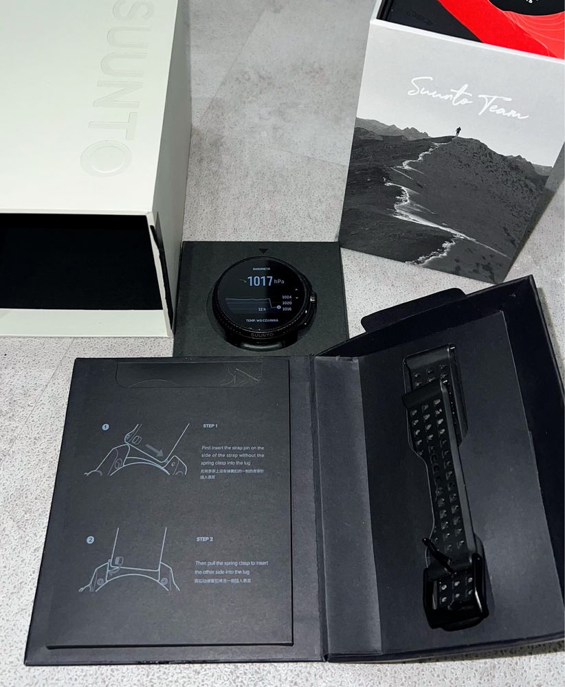 Suunto Race Czarny AMOLED GPS - Na Gwarancji! Kompletny Zestaw BDB!