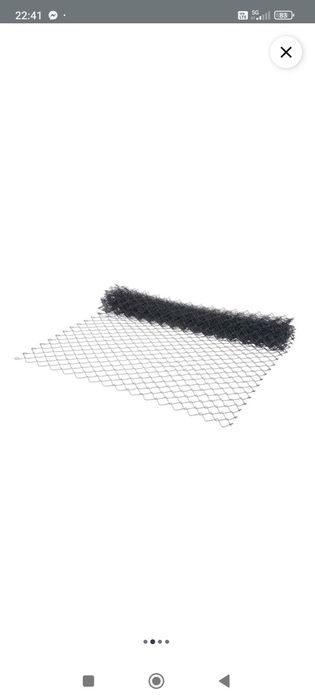 Siatka ogrodzeniowa pleciona szara 1 x 10 mb oczko 60x60