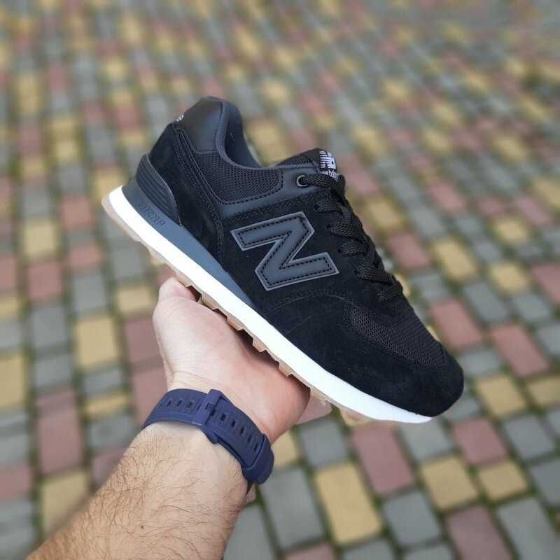 Кросівки чоловічі New Balance 574, замша/текстиль, 41-45р