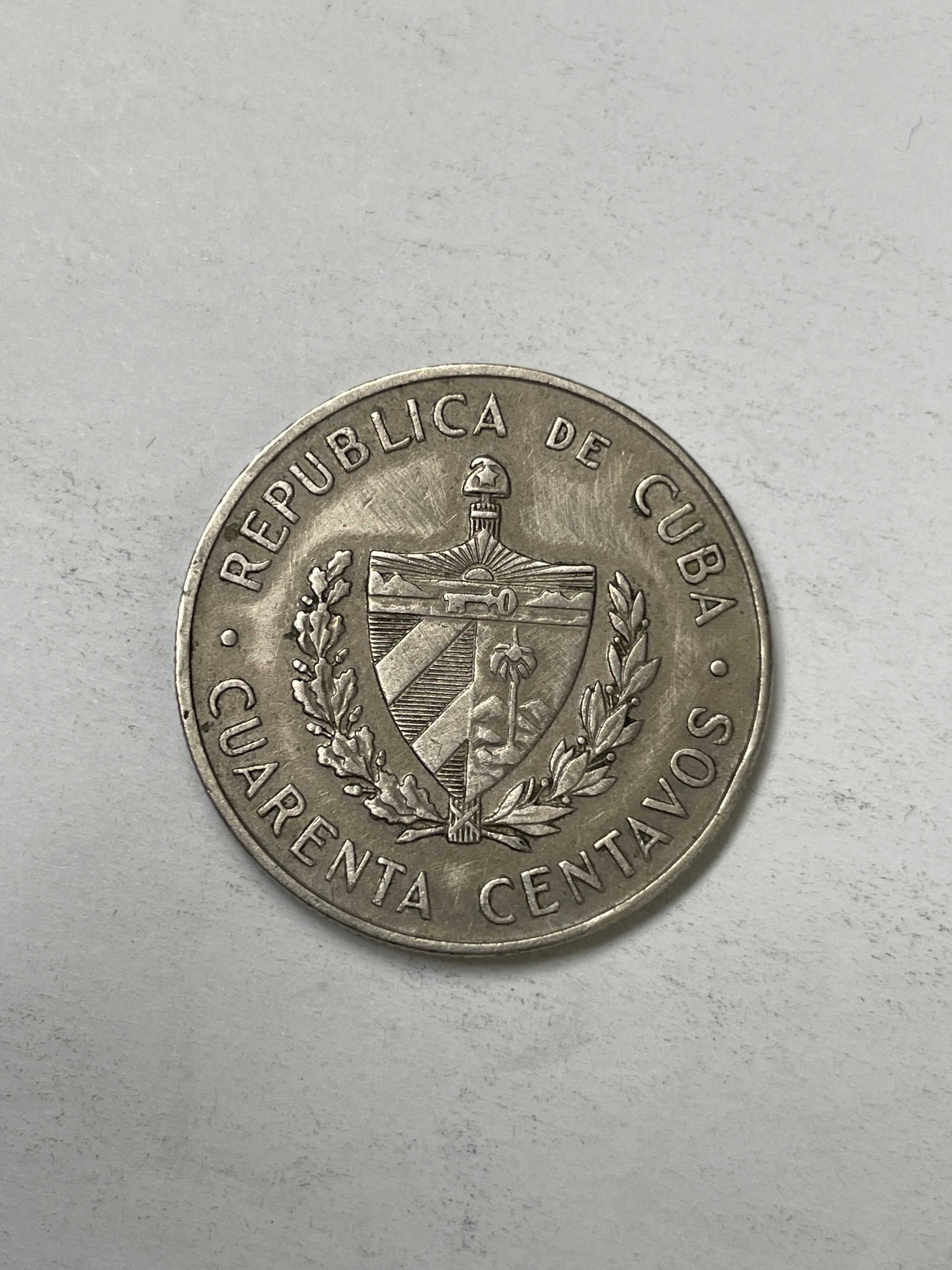 Монеты Кубы - Подборка: 20 и 40 сентаво 1962 Patria o Muerte Centavos