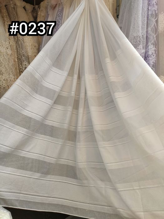 Тюль льон турецький, лен плотная гардины с полосками, штори, занавески