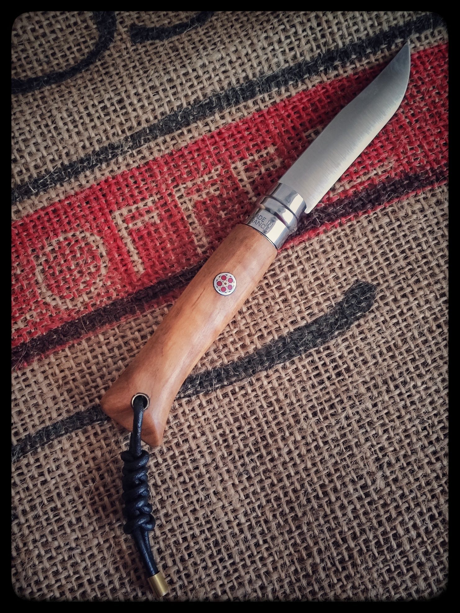 Nóż Opinel Olive nr 8 Custom mod