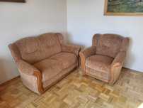 Sofa dwuosobowa i fotel