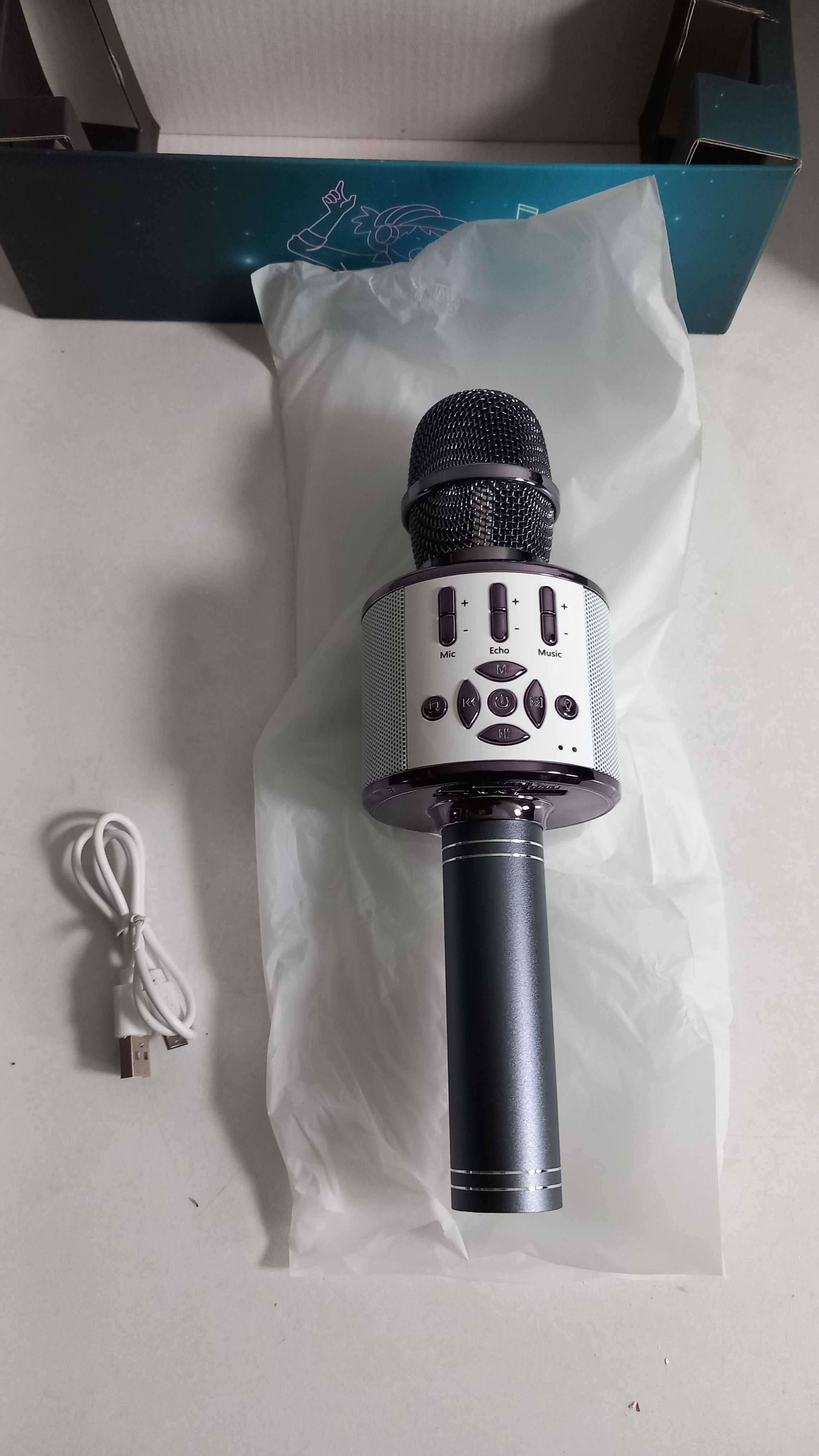 Mikrofon BONAOK BT Biało-szary