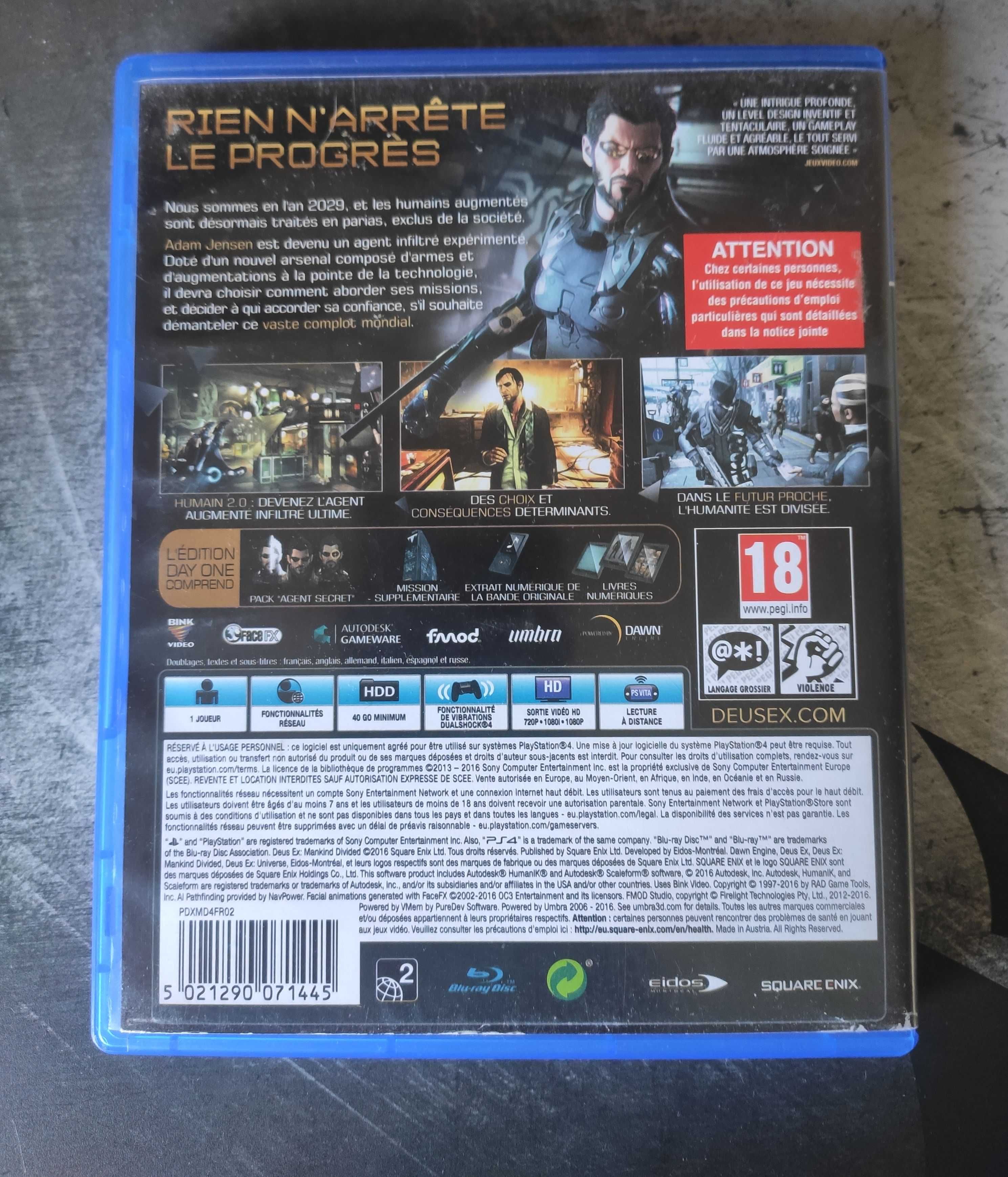 Deus Ex Mankind Divided ps4