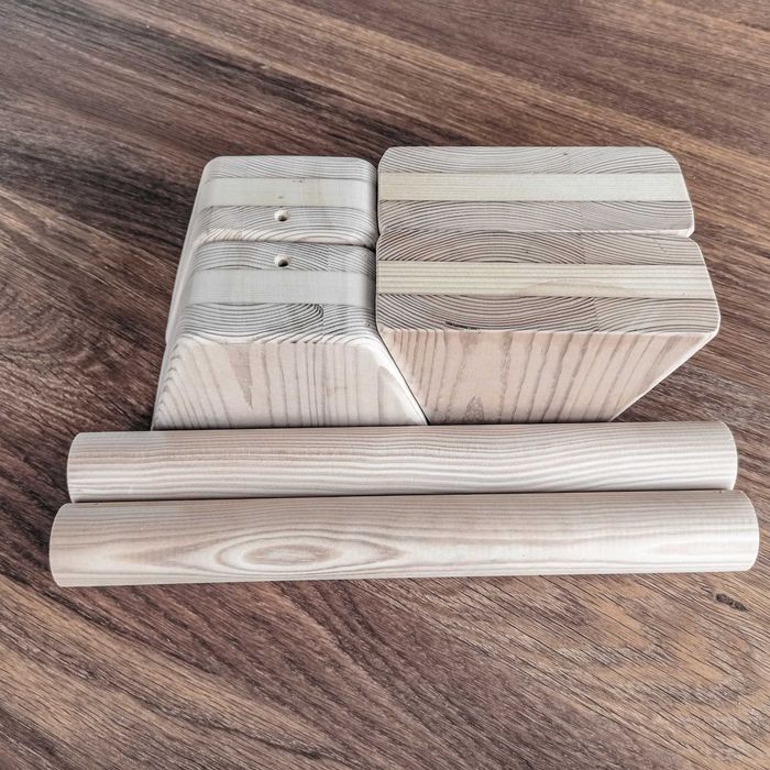 Paraletki, mini poręcze- zestaw DIY- kalistenika, pompki