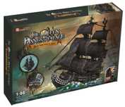 Puzzle 3D Okręt piracki Zemsta Królowej Anny XL pudełko,446x208x58 mm