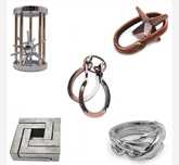 Metalowe układanki, 5sztuk Brain Teaser Metal Wire Puzzle