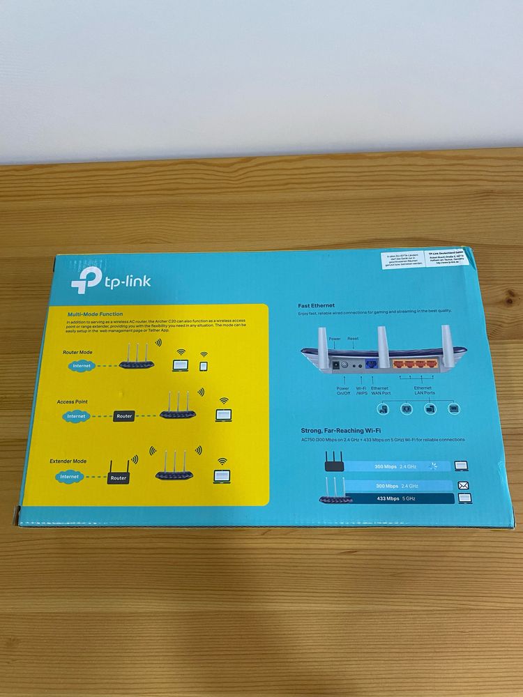 Router TP-Link Archer-C20 (AC750) Novo