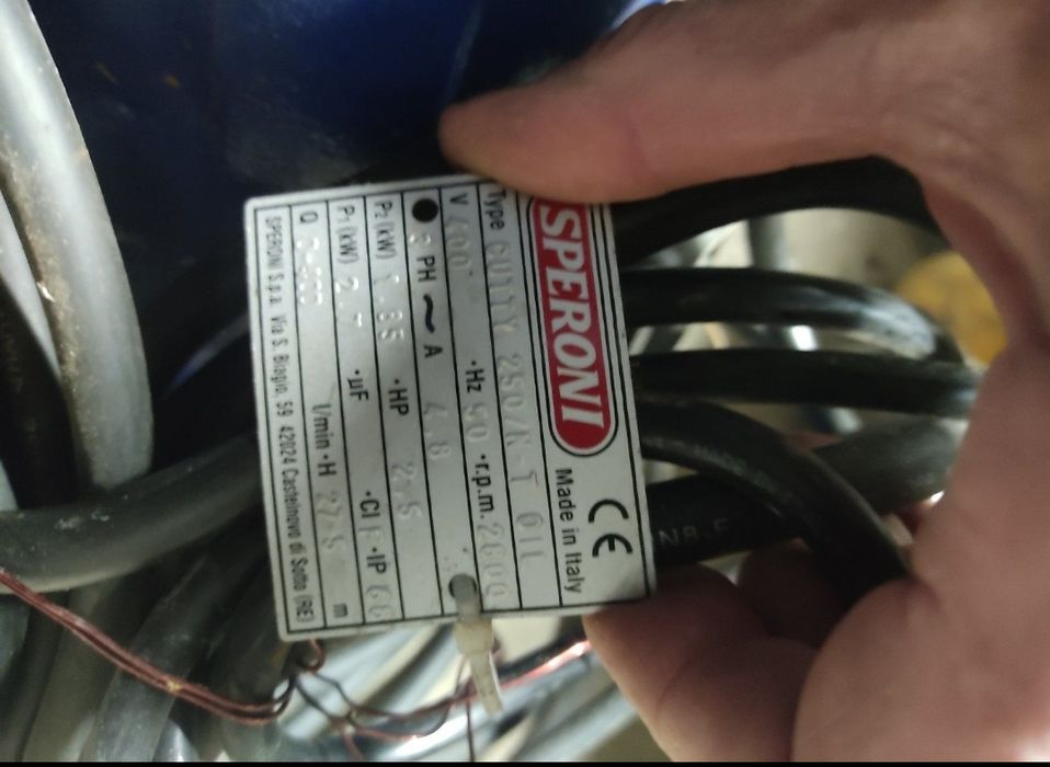 Дренажный/фекальный насос speroni.б/у.цена 15000грн.