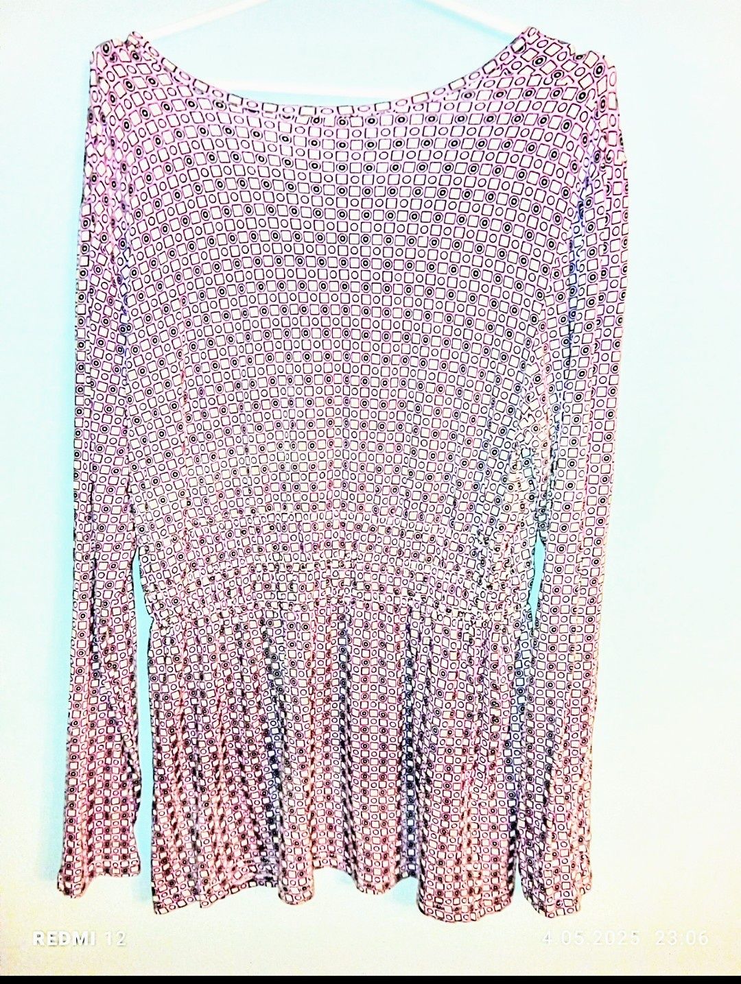 Tunika MIDI w stylu vintage
