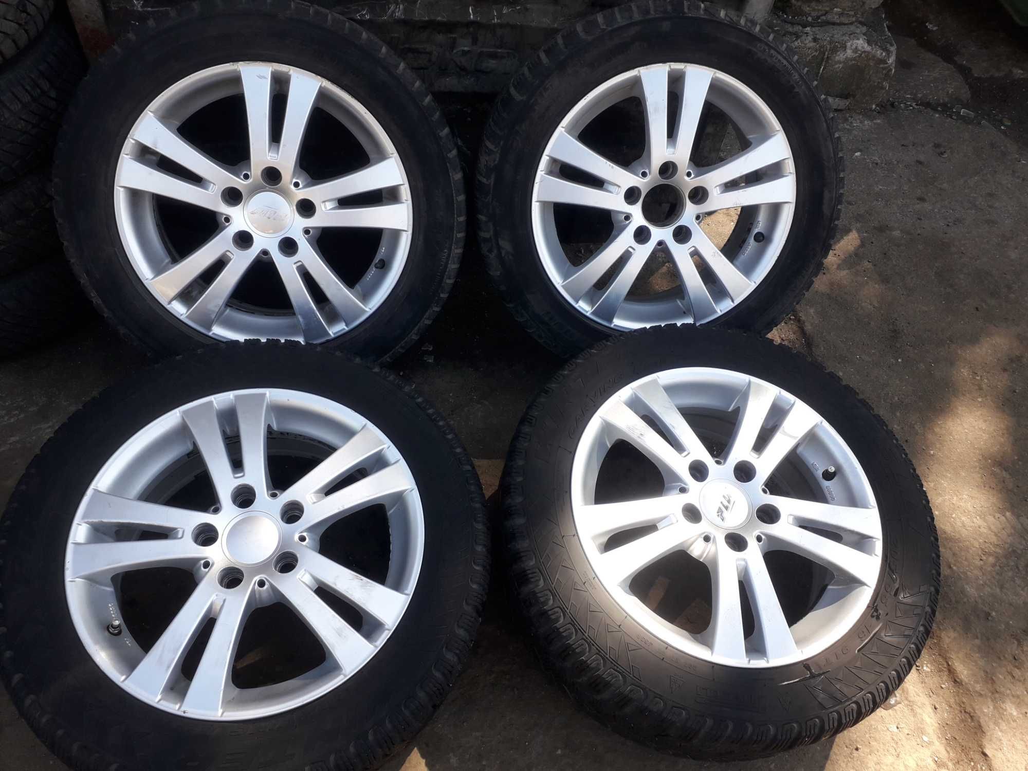 Продам титанові диски з зимовою резиною 5×114 r16 et45 Germani 205.55