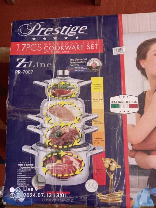 NOWY zestaw garnków firmy PRESTIGE