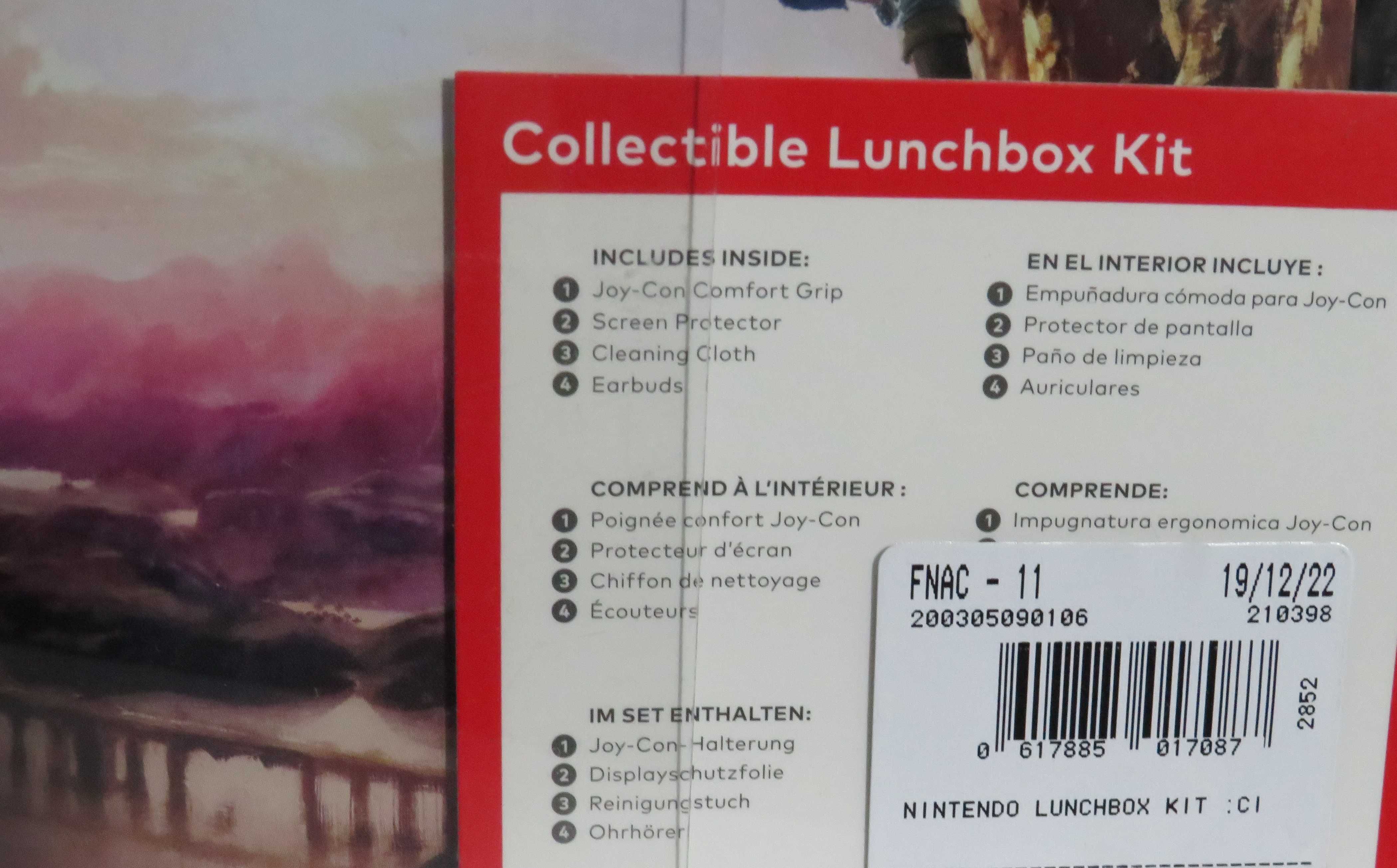 The Legend of Zelda Breath of the Wild Collectible Lunchbox Kit Novo