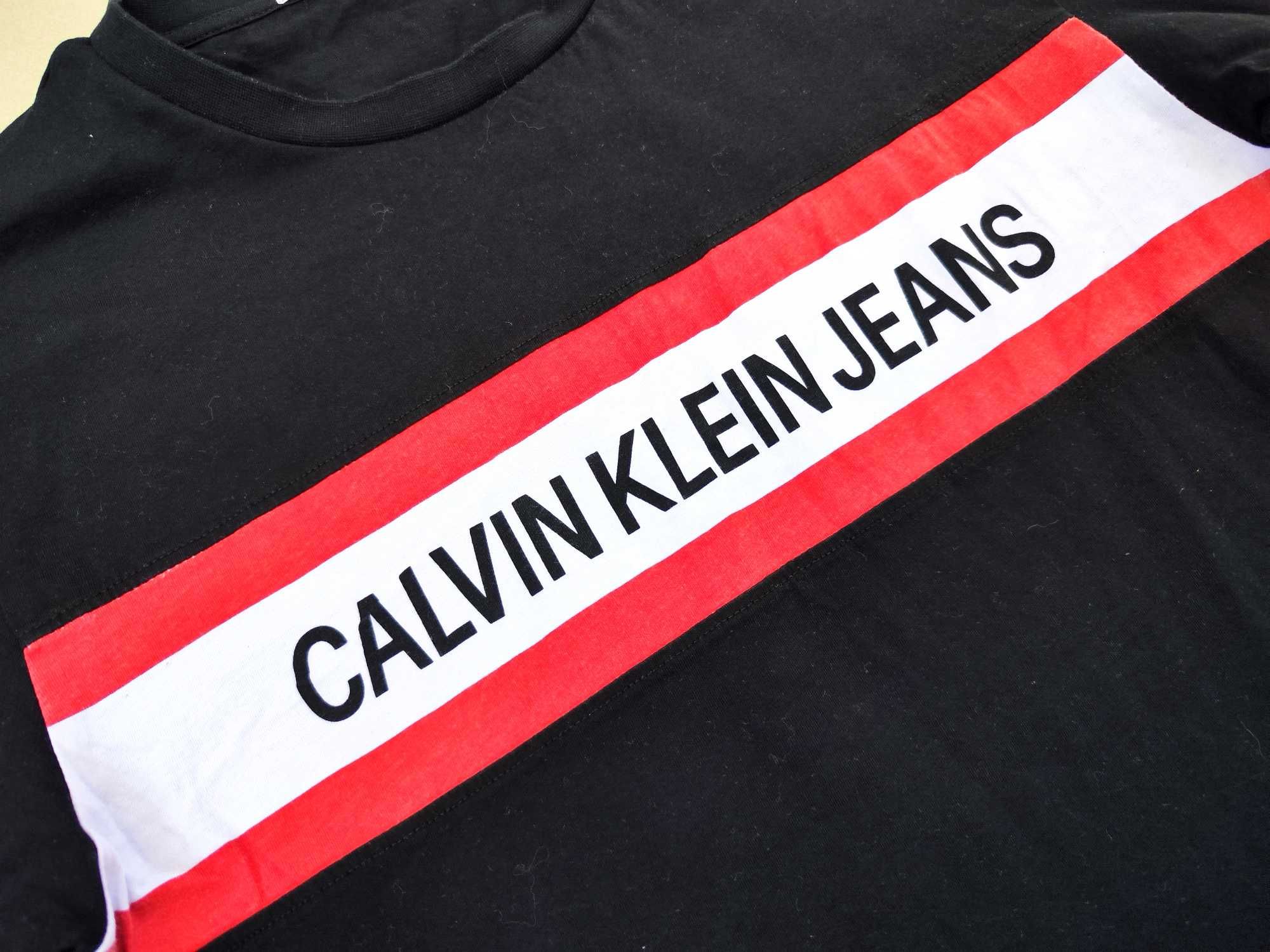 Koszulka Calvin Klein t-shirt czarna męska r. M