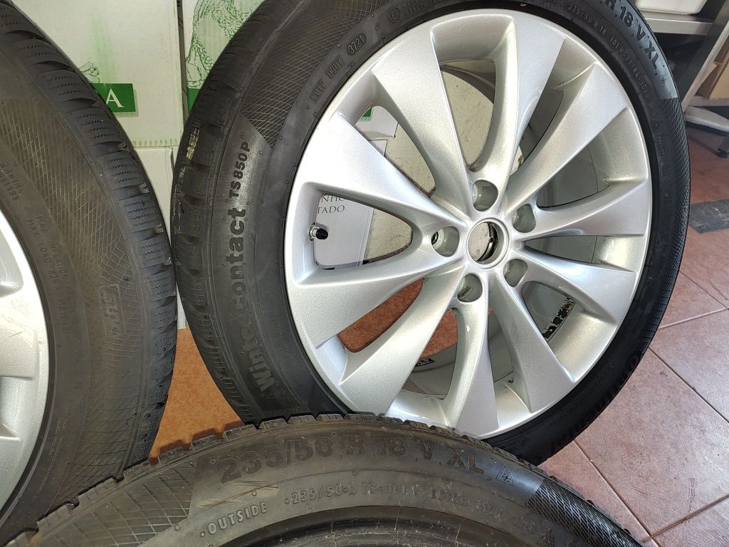 Jantes 18 com pneus novos+1 suplente  furacao opel cascada
