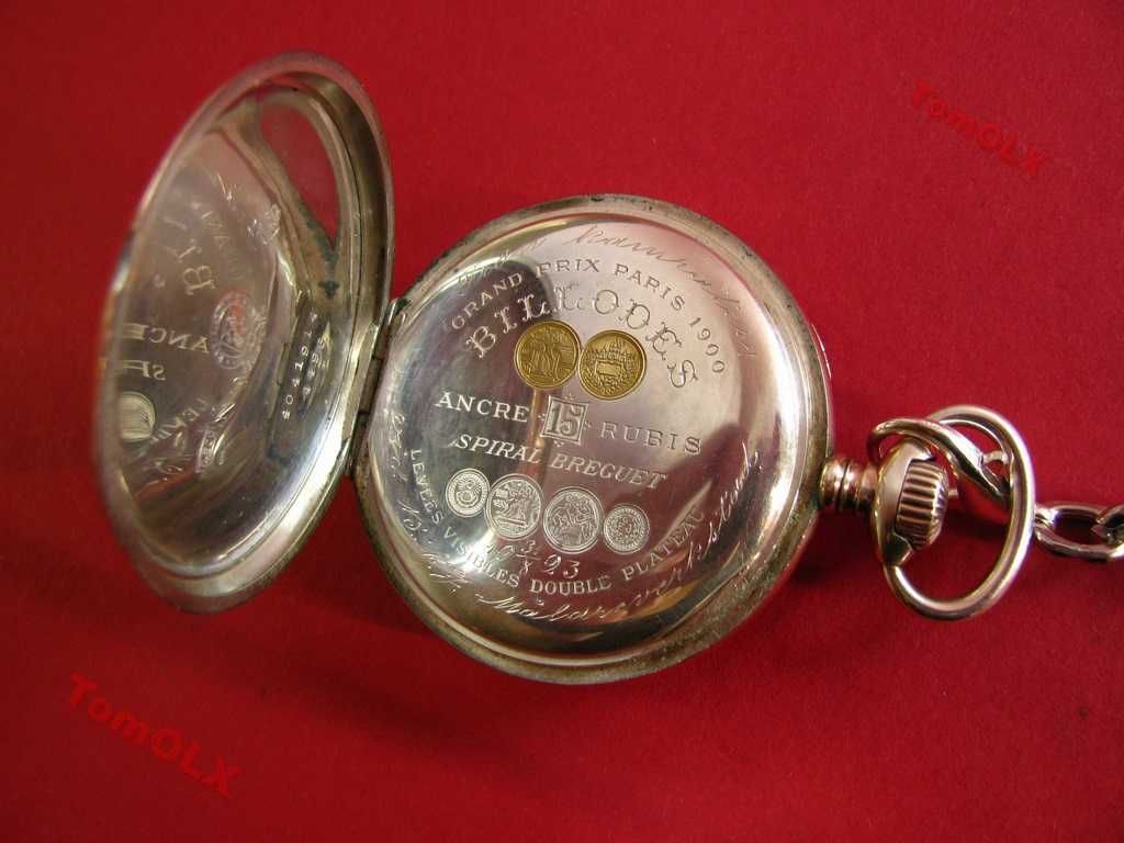 Zegarek kieszonkowy BILLODES dawny Zenith 1885 rok – antyk oryginał