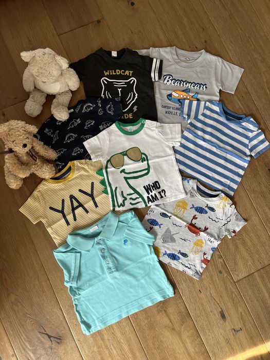 Zestaw z krótkim rękawem dla chłopca rozm. 68-74 (ok. 6M)