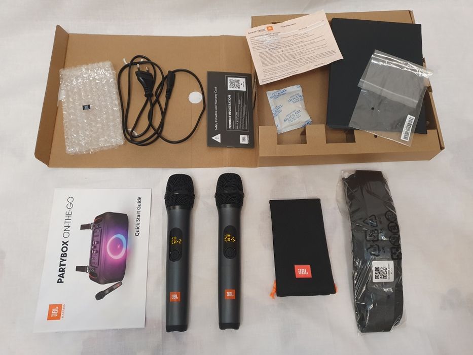 Колонка JBL PartyBox On The Go Bluetooth мікрофон сабвуфер акустика