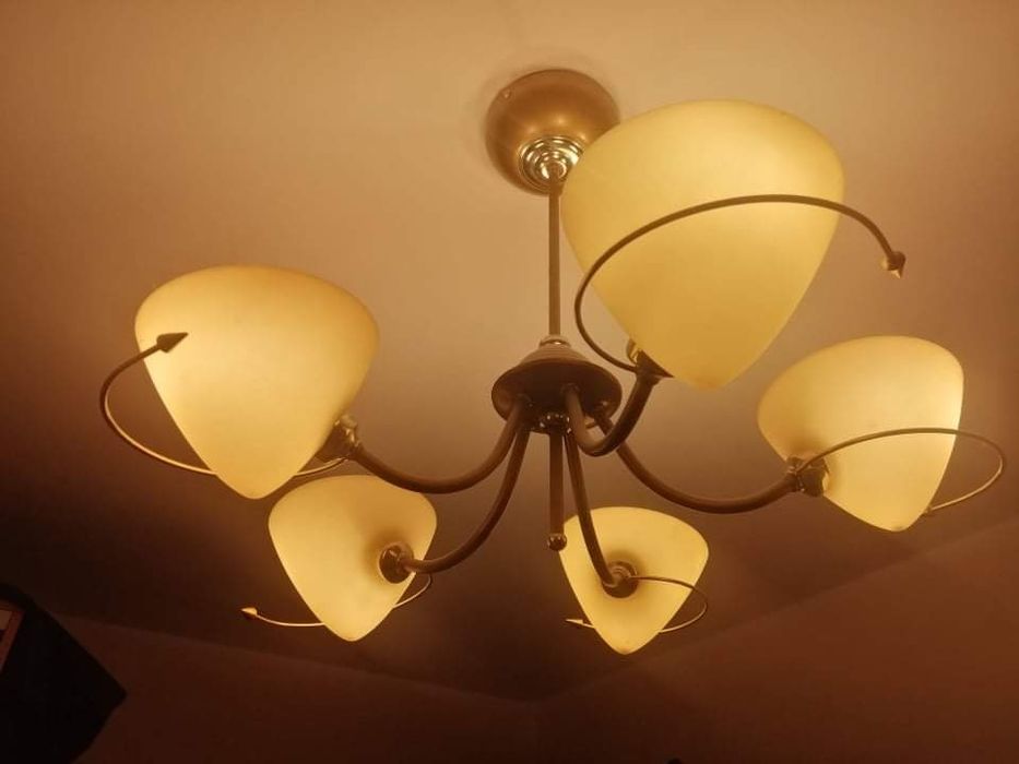 Lampa sufitowa 5 ramienna