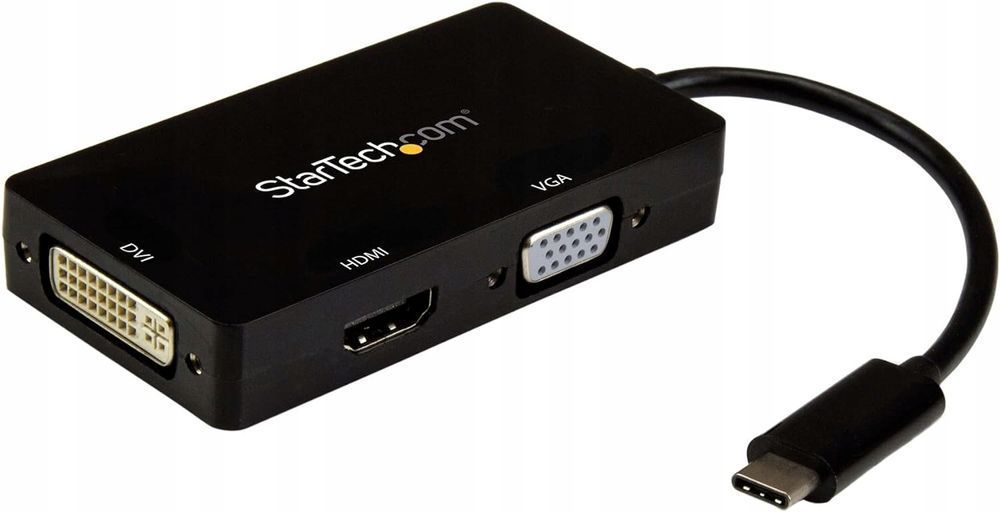 startech usb-c multiport adapter usb c na hdmi/dvi/vga