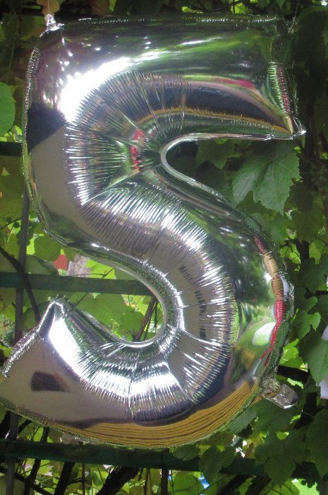 Balon cyfra nr "5"