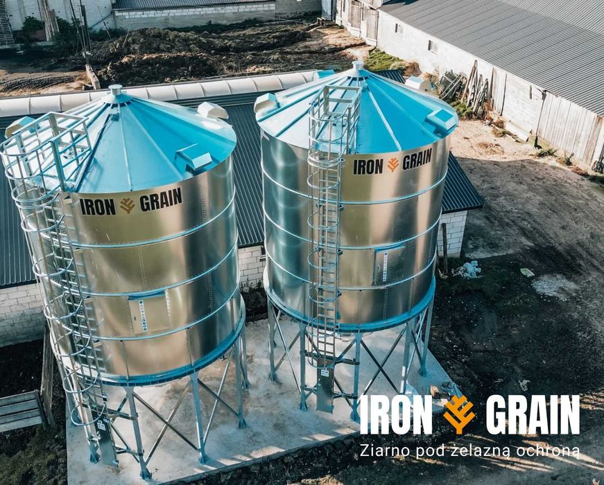 SILOSY zbożowe Lejowe zbiorniki 108 ton IRON GRAIN Polski producent