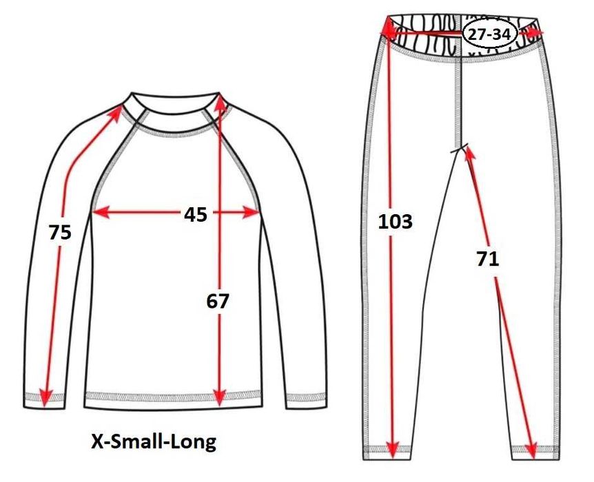 Комплект термобілизни ECWCS Gen III Level 1 X-small-long