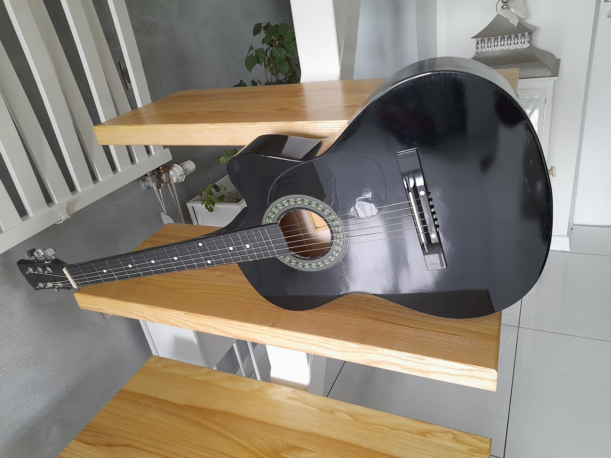 Gitara akustyczna castelo g3 rozmiar 4/4 czarna połysk