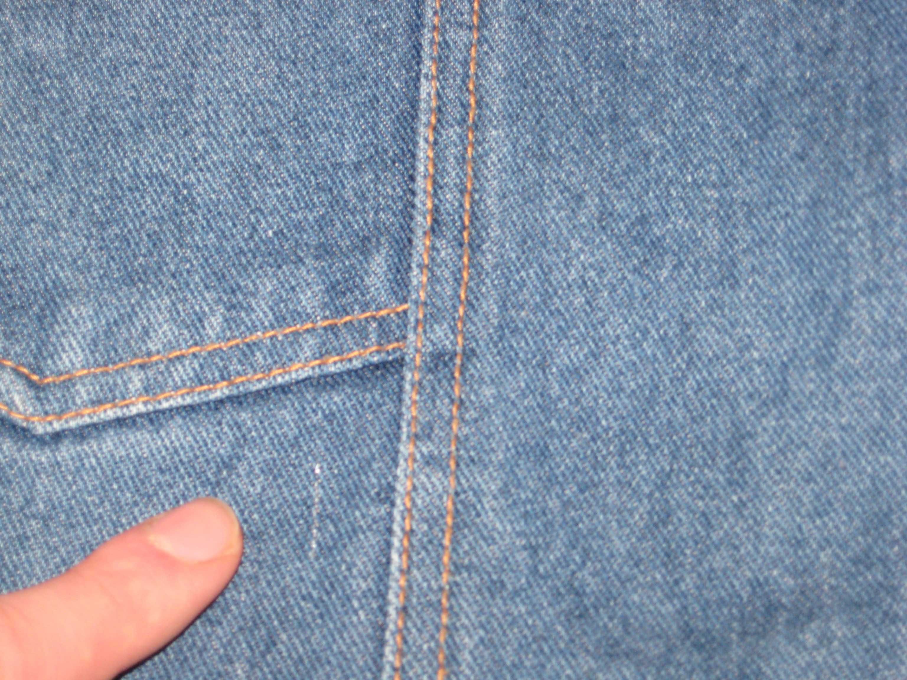 kamizelka jeansowa dżinsowa dżins jeans Marcel Clair XL oldschool duża