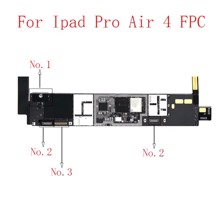 FPC коннектор на плату ipad air 4 Разъем сенсорного экрана