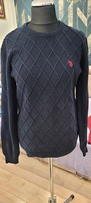 Sweter męski granatowy