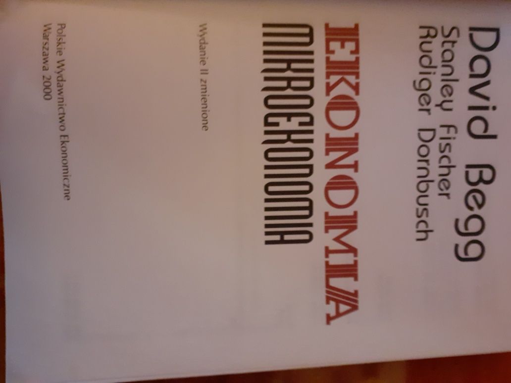 Mikroekonomia- David Begg, Stanley Fischer, Rudiger Dornbusch
