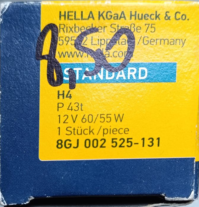Żarówki halogenowe H4