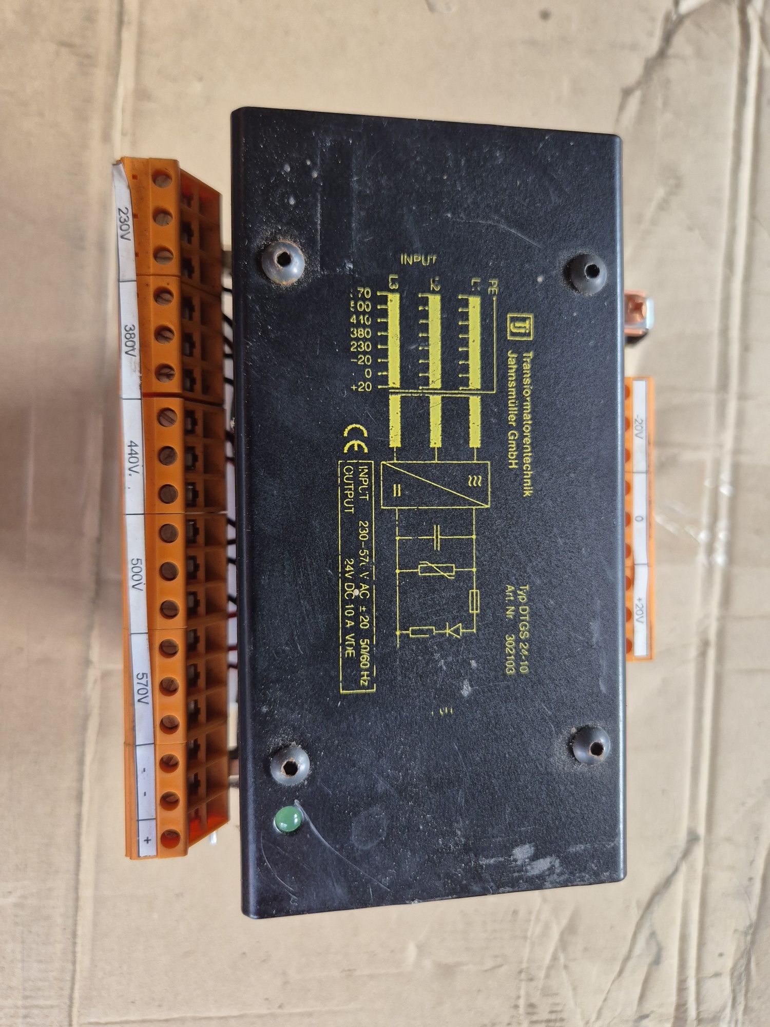 Zasilacz transformatorowy 24 Vdc 10A Transformatoren Technik 302103