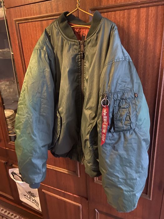 Alpha industries xl vintage ma-1 bomber cwu-45 y2k аляска jnco