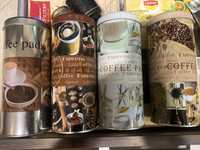 4 Latas para cafe ou outros