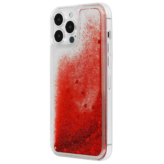 Liquid Heart Case Do Iphone 11 Pro Czerwony