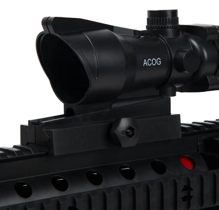 Детский автомат M416 с оптическим и лазерным прицелом на аккумул